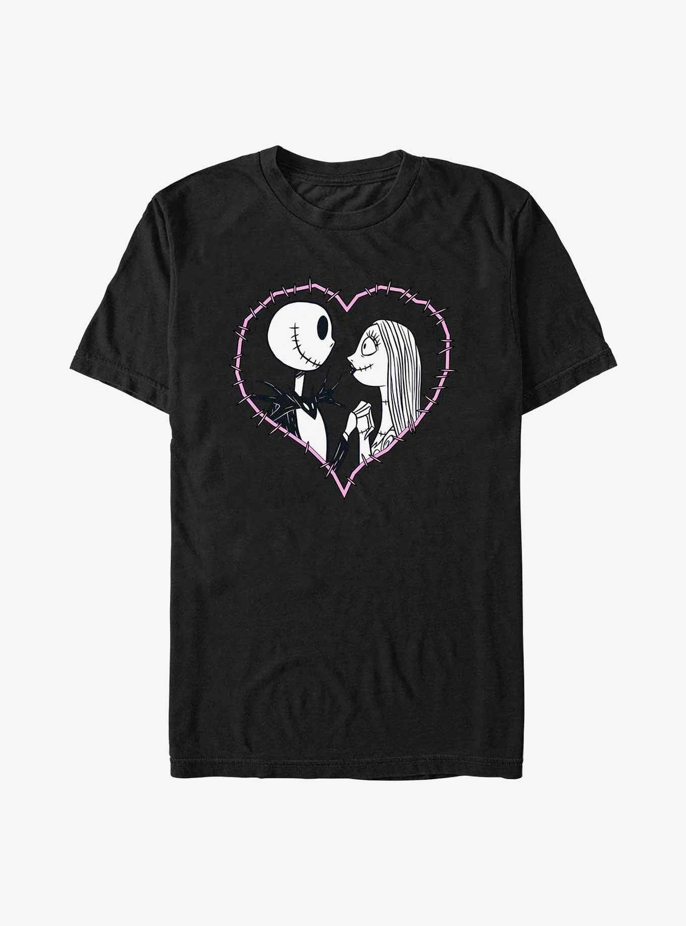 The Nightmare Before Christmas Jack Sally Heart Stitch Extra Soft T-Shirt T-Shirt | Bold Graphic Edition | Great Gift Idea