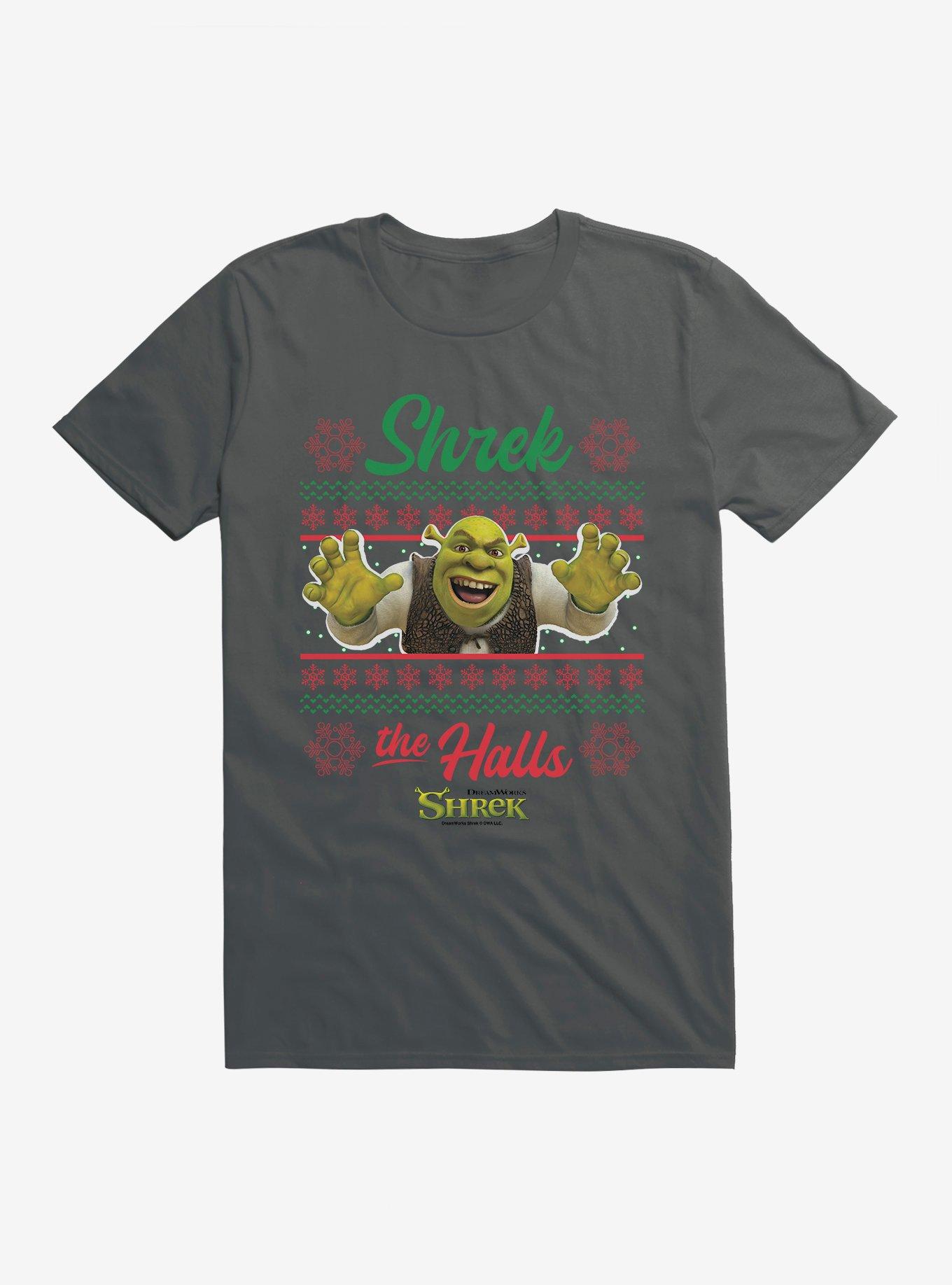 Shrek Shrek The Halls Ugly Christmas Sweater T-Shirt | Premium Unisex T-Shirt, Trending Graphic Tee