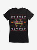 Killer Klowns From Outer Space Ugly Christmas Sweater Pattern Girls T-Shirt | Premium Unisex T-Shirt, Trending Graphic Tee