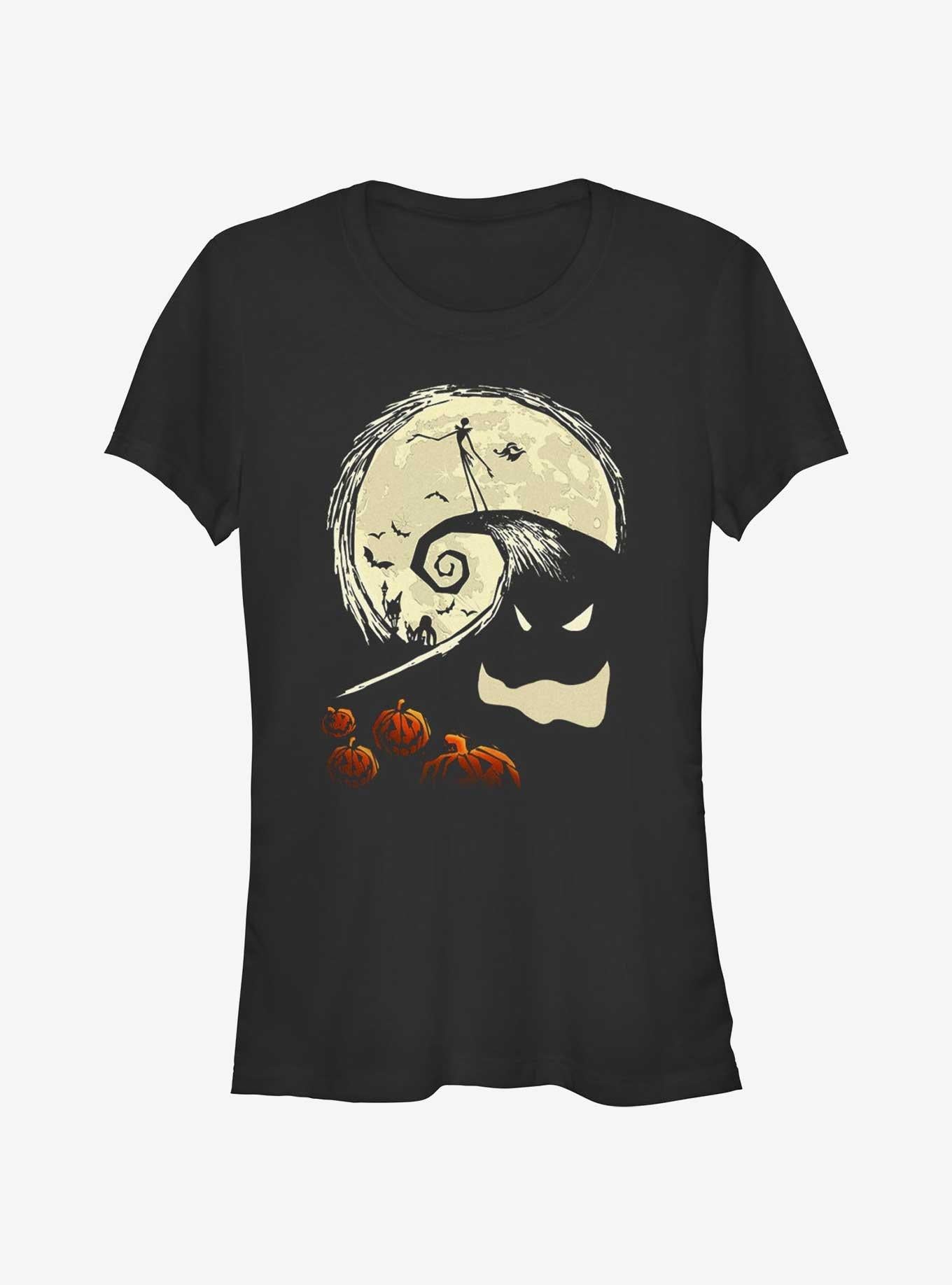 Disney The Nightmare Before Christmas Jack On Pumpkin Hill Girls T-Shirt T-Shirt | High-Quality Print | Perfect For Daily Wear