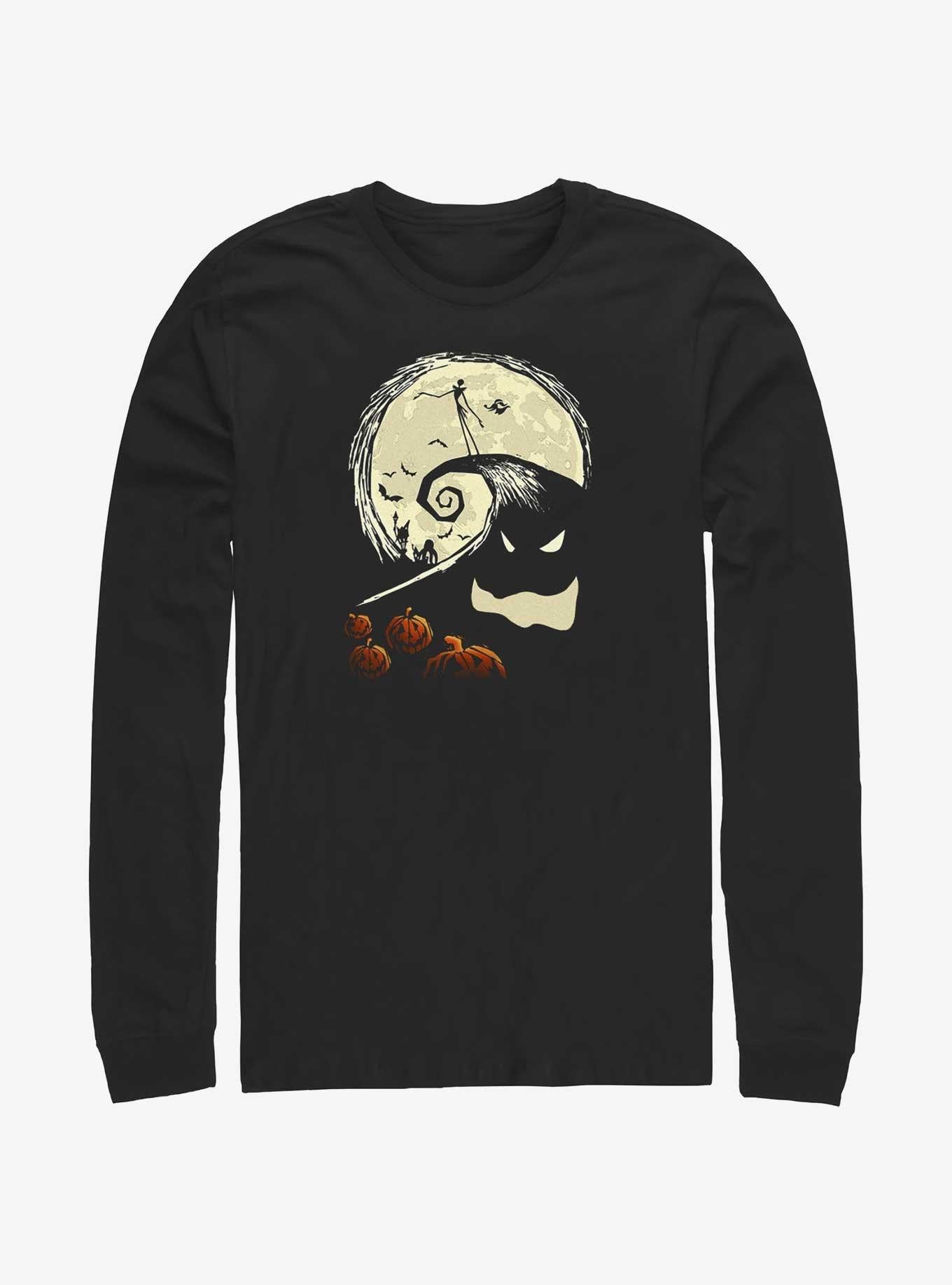 Disney The Nightmare Before Christmas Jack On Pumpkin Hill Long-Sleeve T-Shirt T-Shirt | Fan Favorite Style | Trending Now