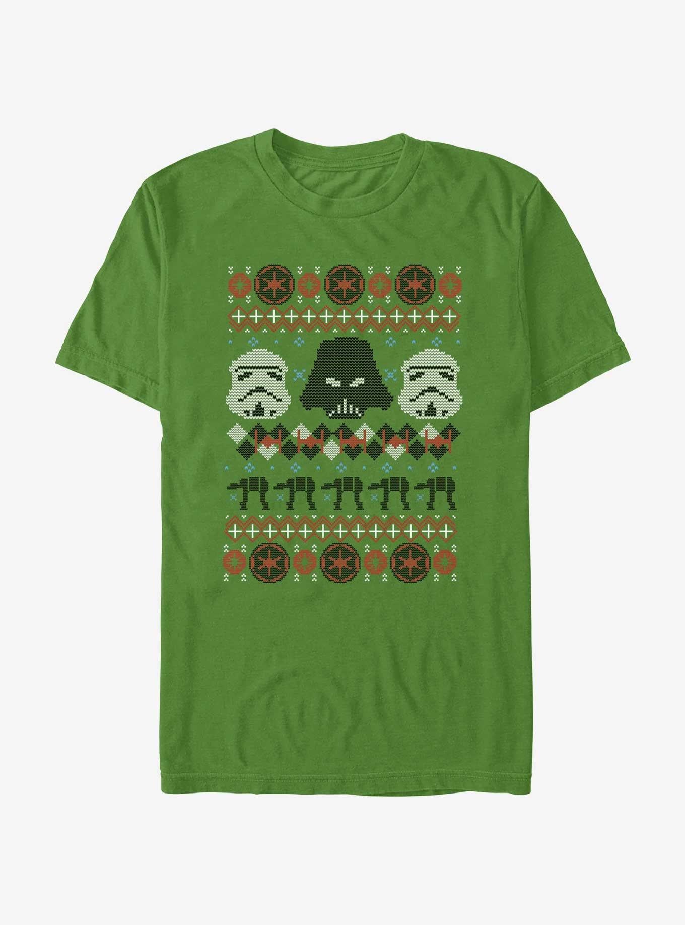Star Wars Vader and Storm Troopers Ugly Christmas T-Shirt T-Shirt | Fan Favorite Style | Perfect For Daily Wear