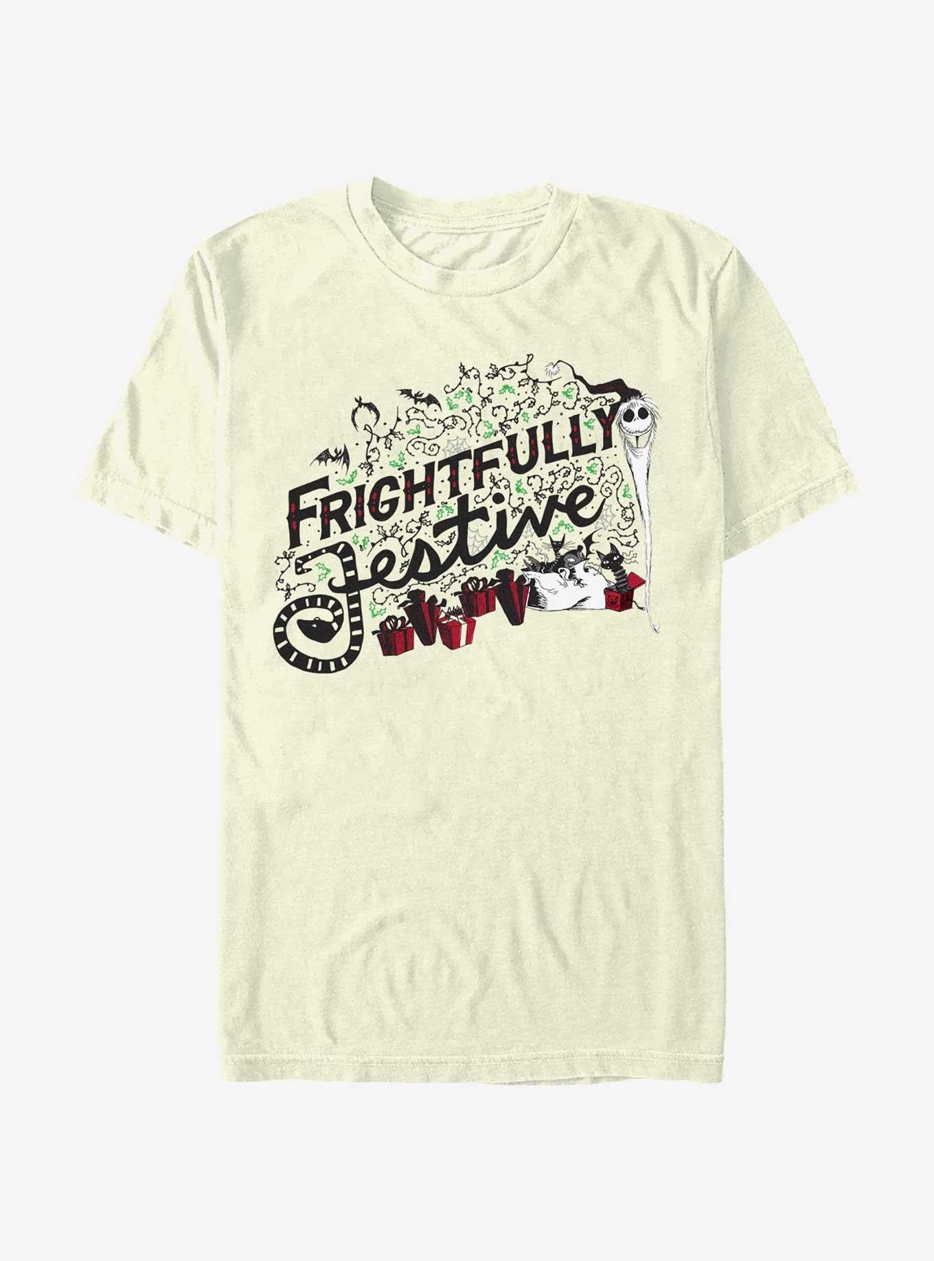 Disney The Nightmare Before Christmas Santa Jack Frightfully Festive T-Shirt T-Shirt | Vintage Graphic Vibe | Must-Have Style