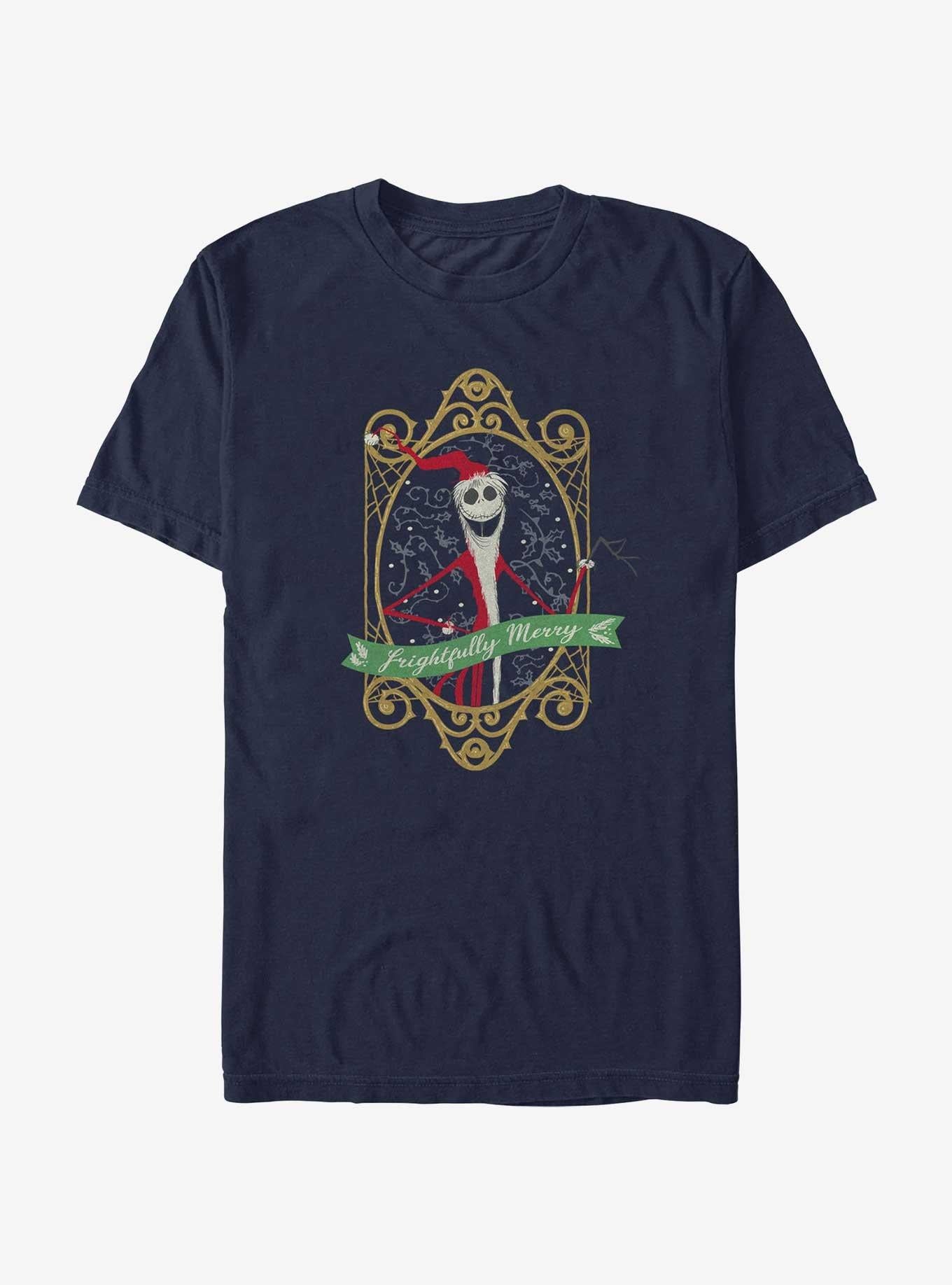 Disney The Nightmare Before Christmas Frightfully Merry Jack T-Shirt T-Shirt | Top Trending Artwork | Perfect For Daily Wear