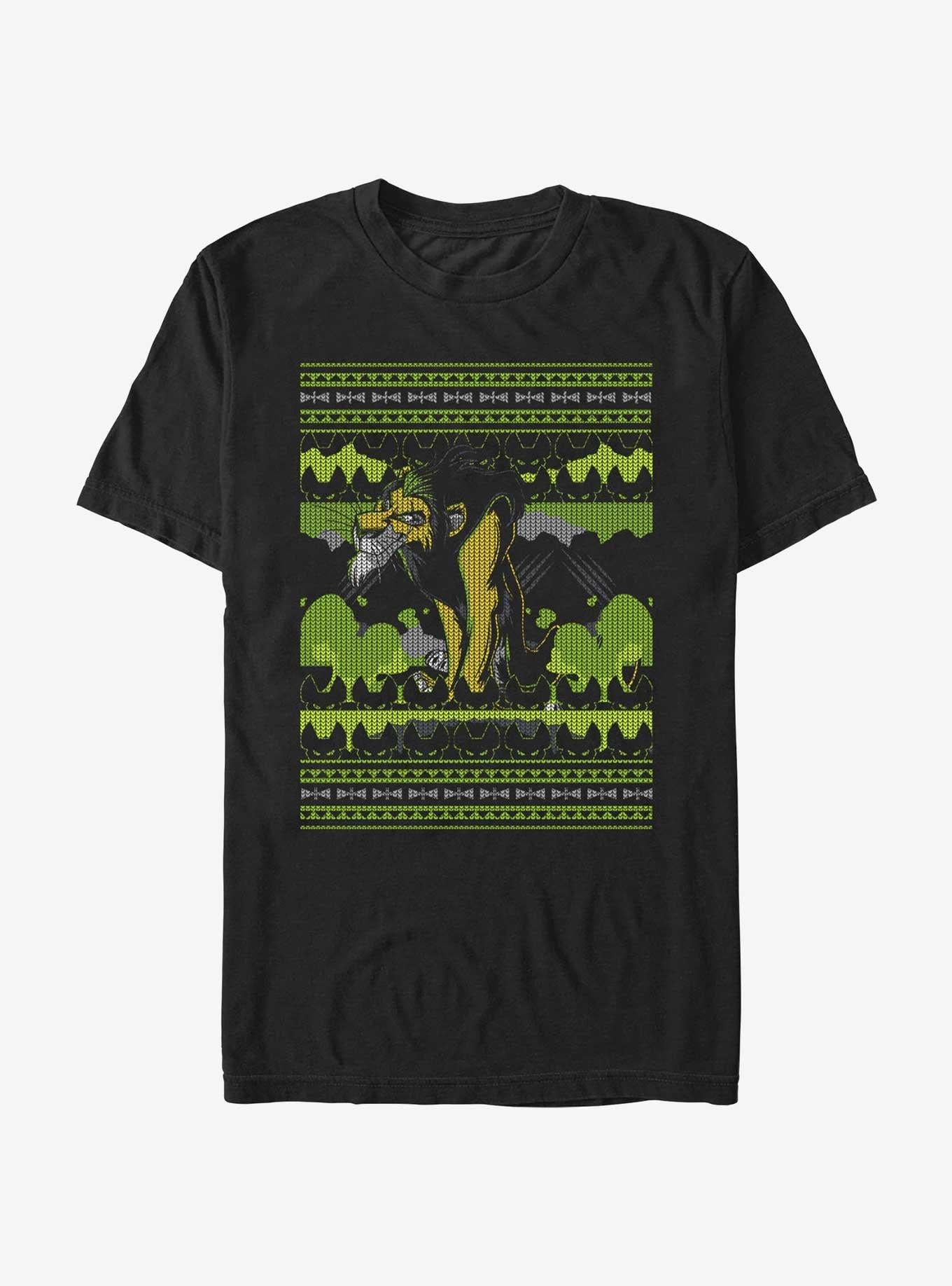 Disney The Lion King Scar Ugly Holiday T-Shirt | Premium Unisex T-Shirt, Trending Graphic Tee