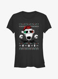 Disney The Nightmare Before Christmas Ugly Holiday Jack Holiday Vision Girls T-Shirt T-Shirt | Fan Favorite Style | High Demand Item