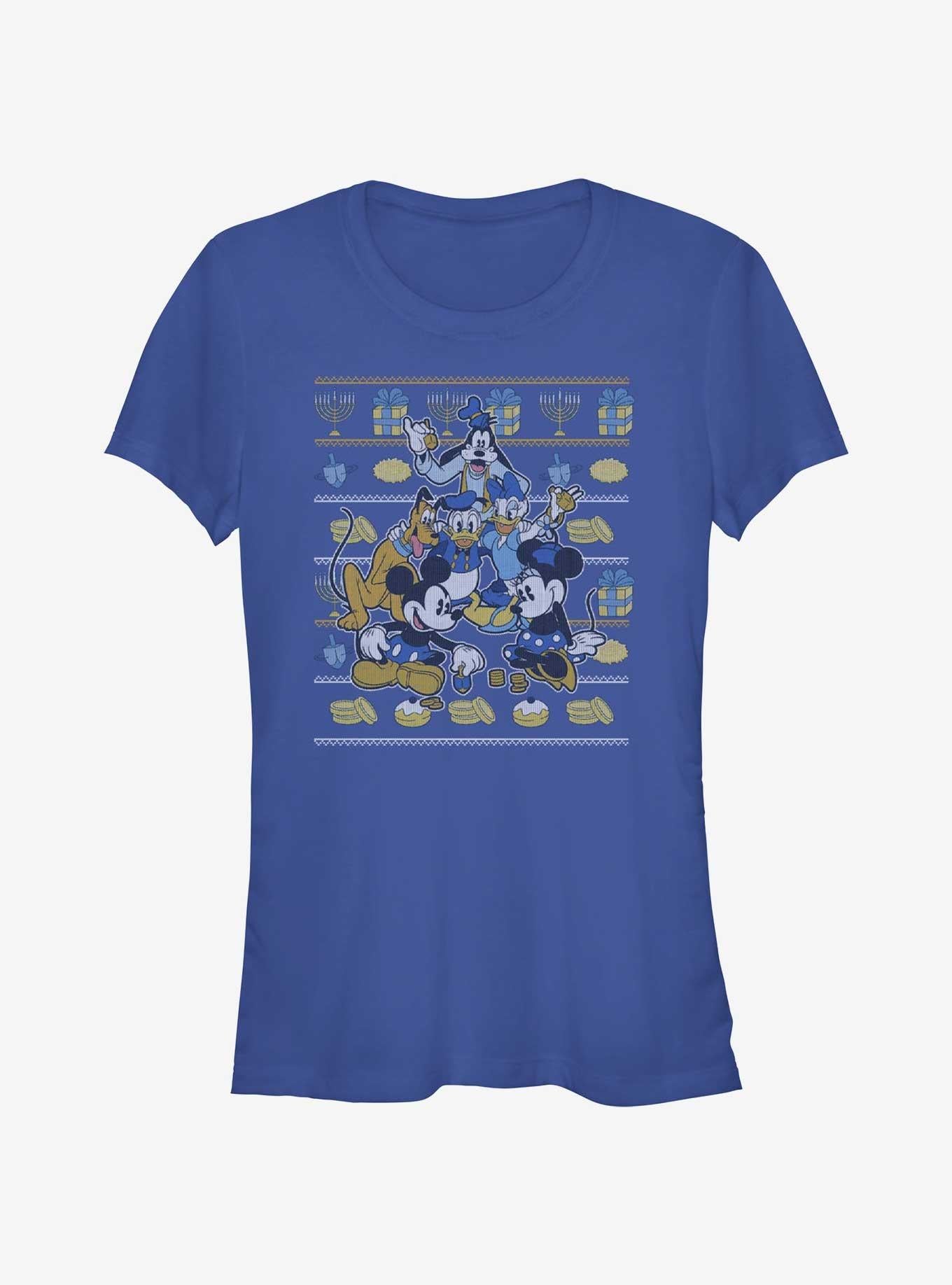 Disney Mickey Mouse Hanukkah Ugly Sweater Girls T-Shirt | Premium Unisex T-Shirt, Trending Graphic Tee