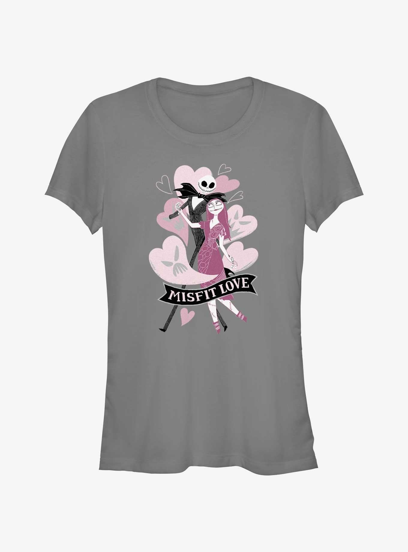 The Nightmare Before Christmas Jack Sally Misfit Love Hearts Girls T-Shirt T-Shirt | Premium Graphic | Top Pick For Fans