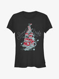 Disney The Nightmare Before Christmas Scary Bright Tree Girls T-Shirt T-Shirt | Fan Favorite Style | Top Pick For Fans