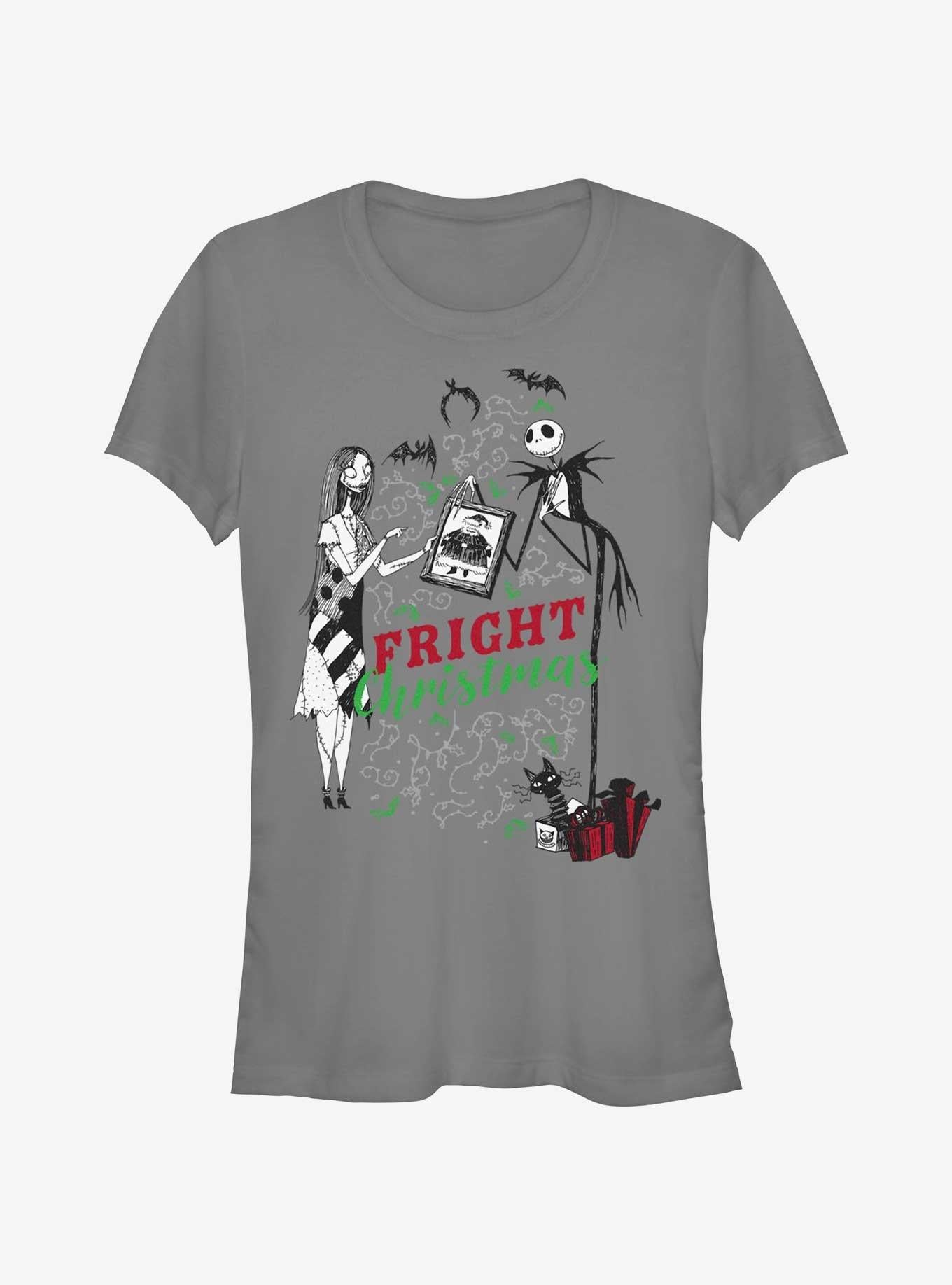Disney The Nightmare Before Christmas Fright Christmas Jack Sally Girls T-Shirt T-Shirt | Trending Streetwear Style | Great Gift Idea