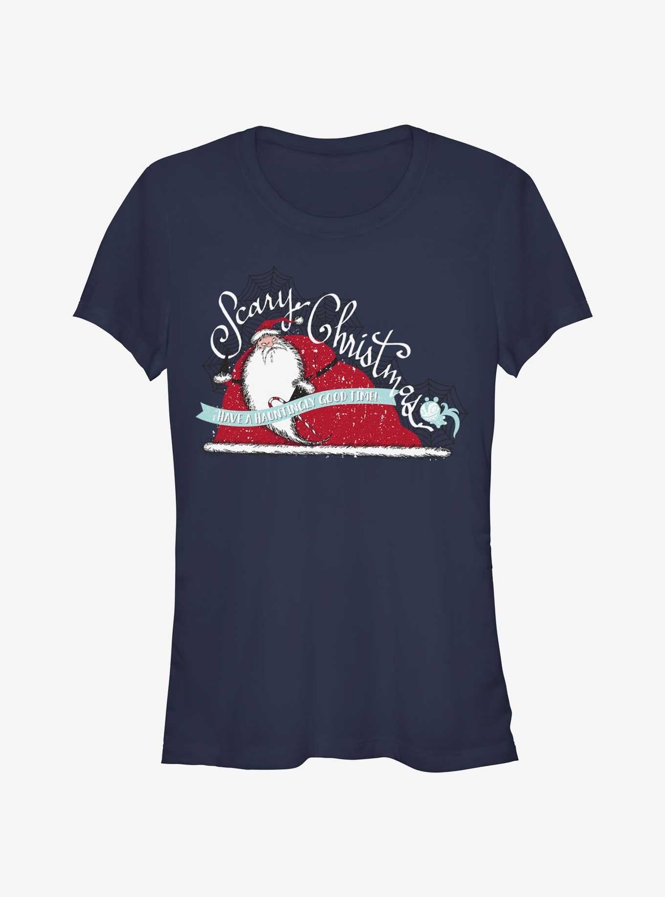 Disney The Nightmare Before Christmas Scary Christmas Girls T-Shirt T-Shirt | Vintage Graphic Vibe | Great Gift Idea