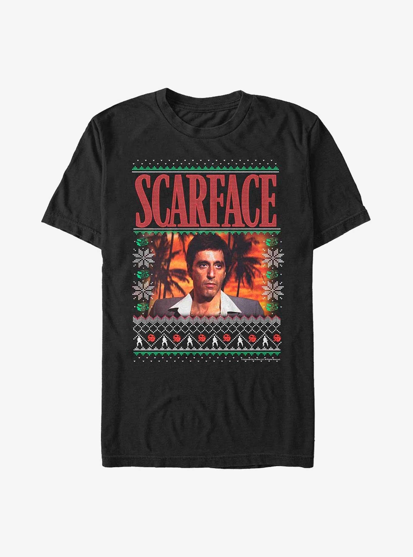 Scarface Tony Montana Ugly Christmas T-Shirt T-Shirt | High-Quality Print | Trending Now