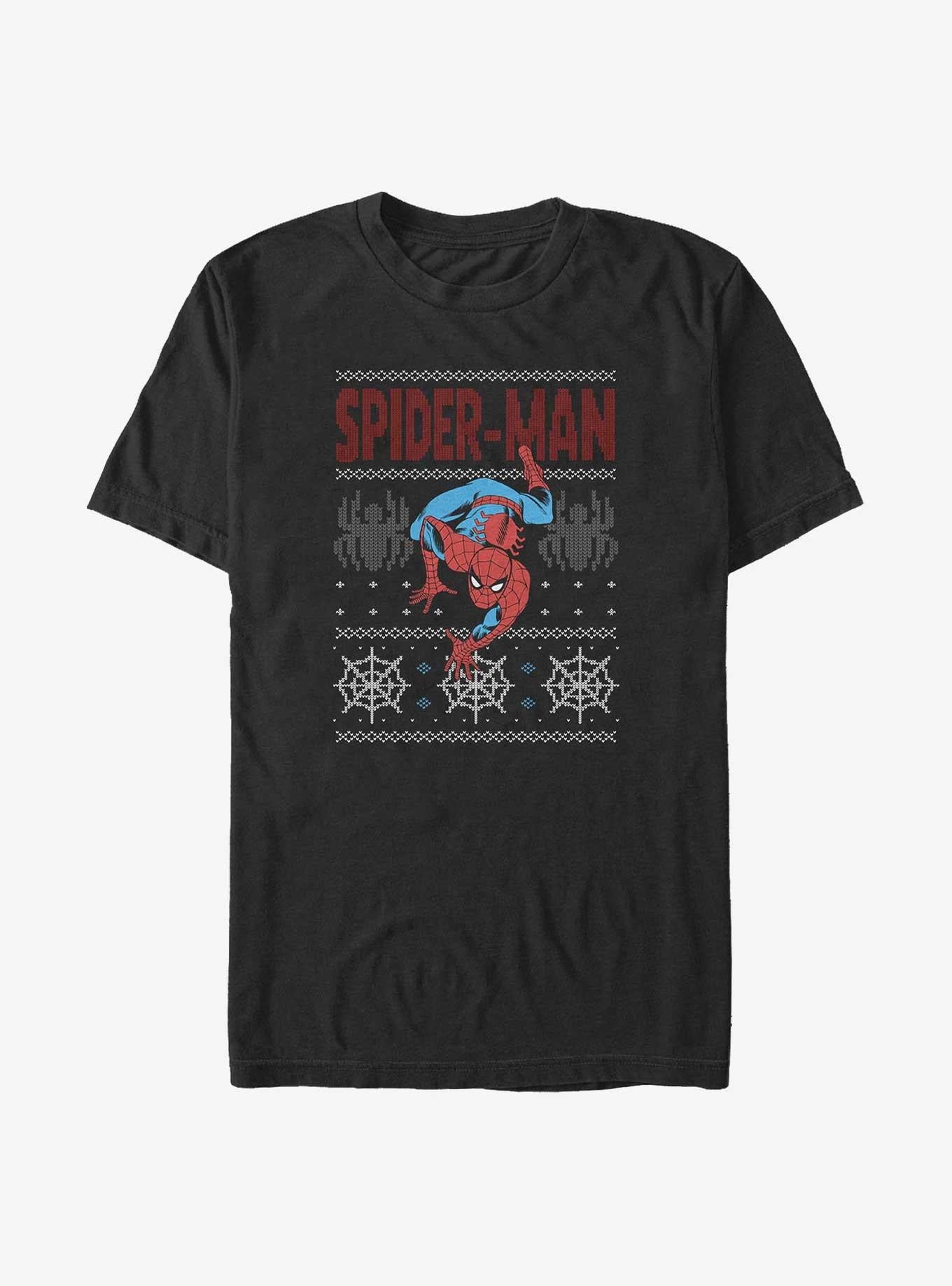 Marvel Spider-Man Ugly Christmas Big Tall T-Shirt | Premium Unisex T-Shirt, Trending Graphic Tee