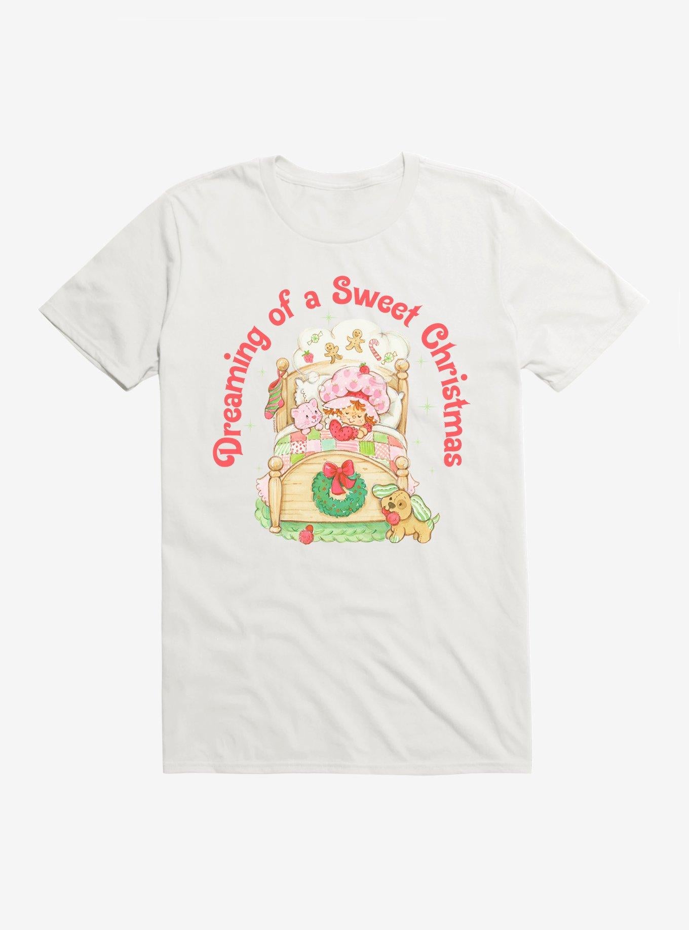 Strawberry Shortcake Dreaming Of A Sweet Christmas T-Shirt T-Shirt | Bold Graphic Edition | Perfect For Daily Wear