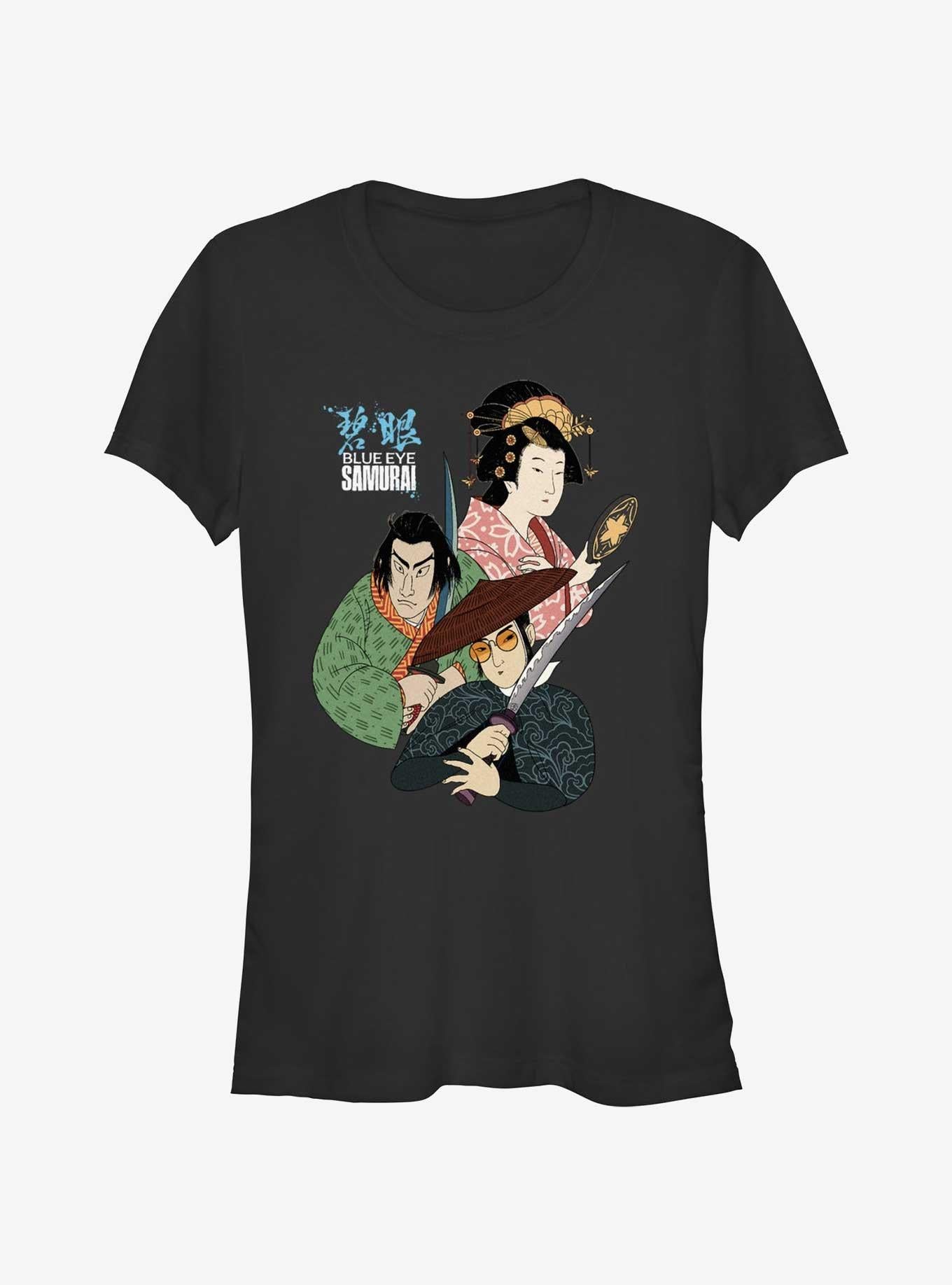 Blue Eye Samurai Mizu Akemi And Taigen Girls T-Shirt