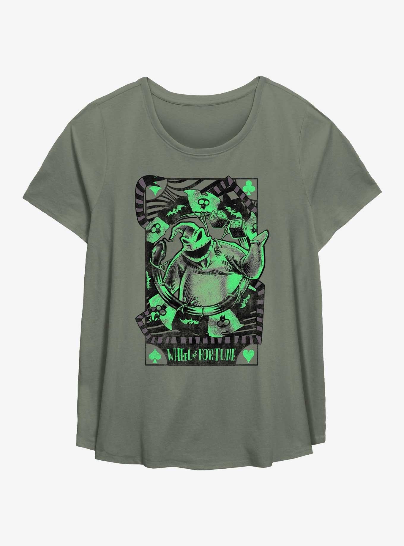 Disney Nightmare Before Christmas Oogie Boogie Wheel Of Fortune Girls T-Shirt Plus Size T-Shirt | Bold Graphic Edition | Trending Now