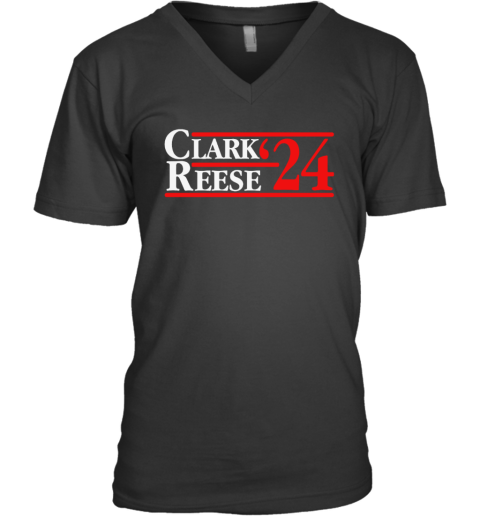 Clark Reese 03924 Shirt Caitlin Clark And Angel Reese V Neck T Shirt