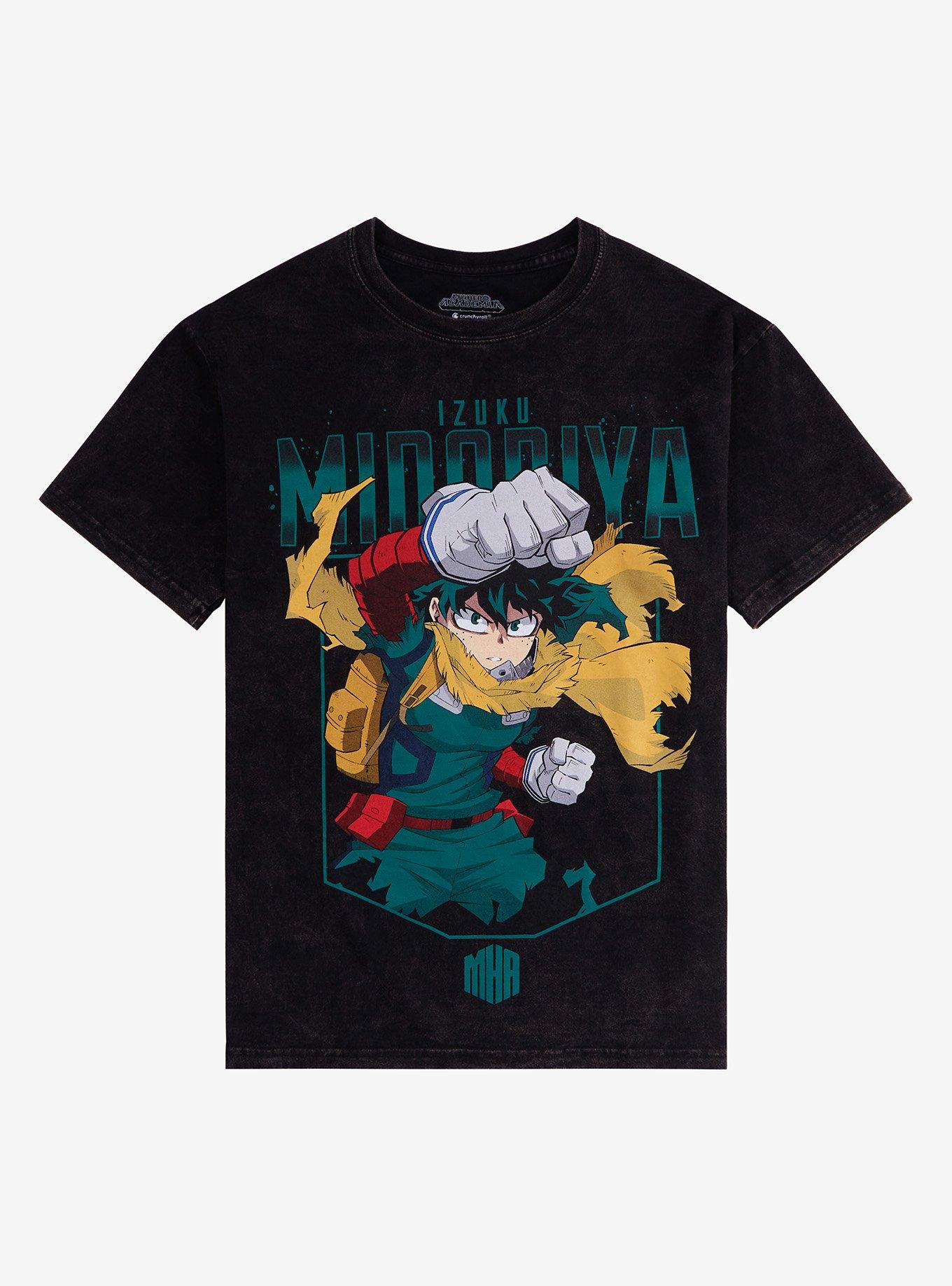 My Hero Academia Midoriya Jumbo Print Dark Wash TShirt Graphic Tee | Graphic Tee | Unisex Shirt | High-Quality Print