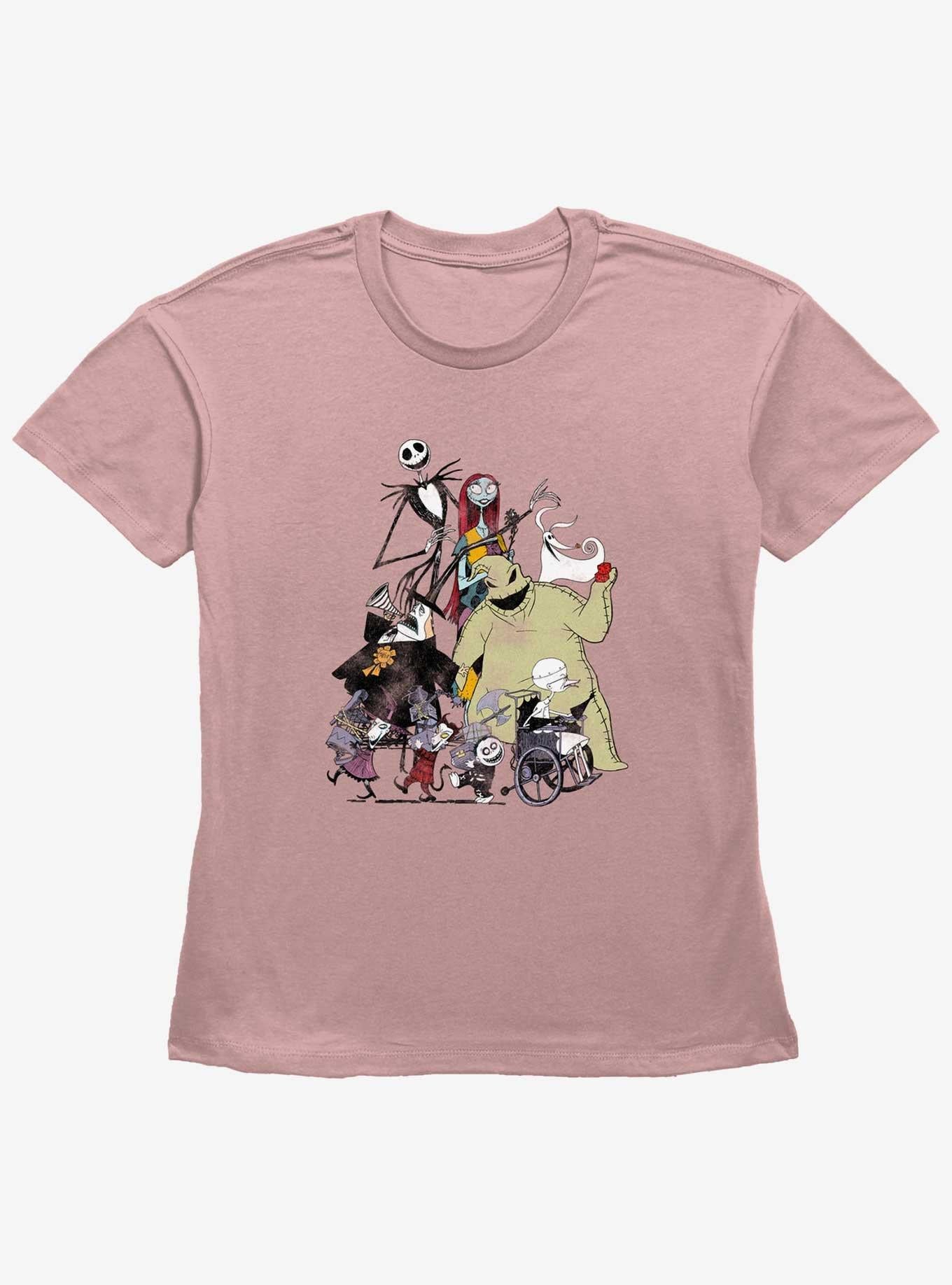 The Nightmare Before Christmas Group Shot Girls Straight Fit T-Shirt T-Shirt | High-Quality Print | High Demand Item