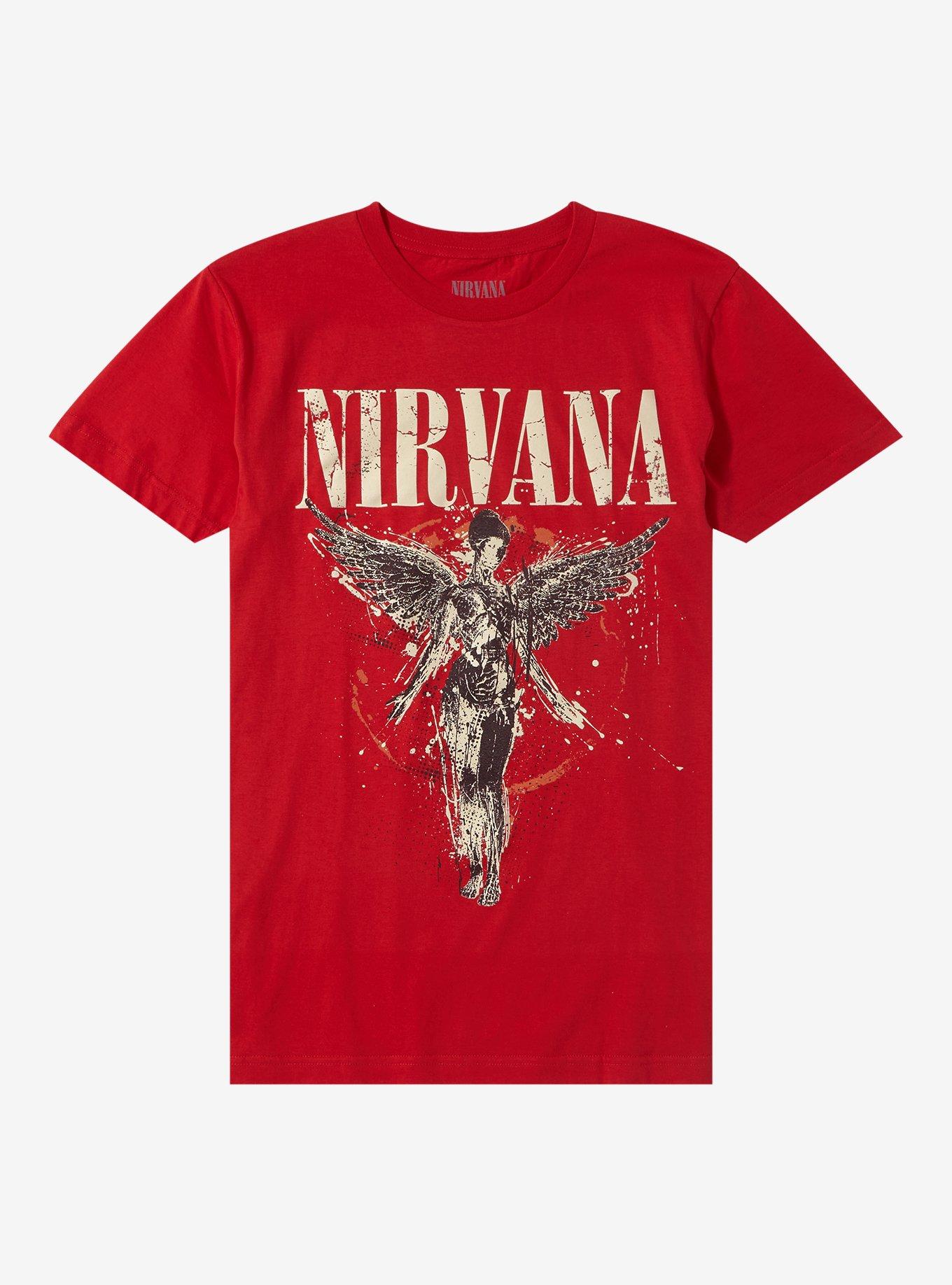 Nirvana In Utero Red Boyfriend Fit Girls TShirt Graphic Tee | Graphic Tee | Unisex Shirt | Best-Selling Design