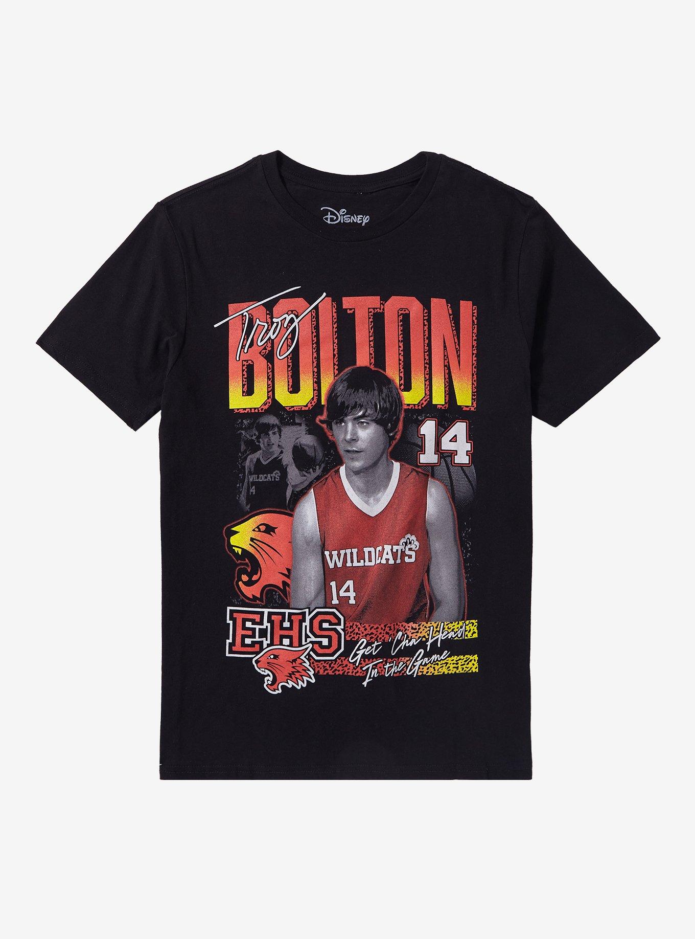 Disney High School Musical Troy Bolton Boyfriend Fit Girls TShirt Graphic Tee | Graphic Tee | Unisex Shirt | Comfortable Daily Wear