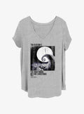 Disney The Nightmare Before Christmas Poster Ink Rolled Girls T-Shirt Plus Size Poster | Fan Favorite Style | Trending Now