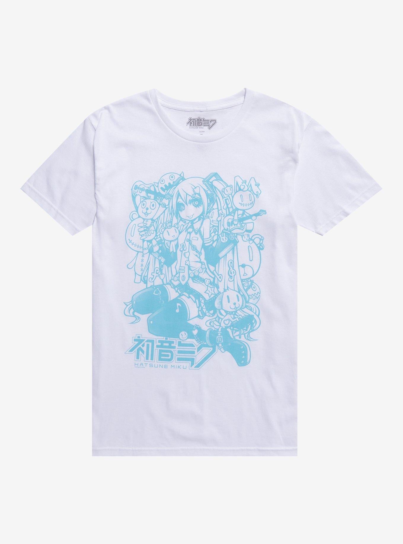 Hatsune Miku Blue Line Art TShirt Graphic Tee | Graphic Tee | Unisex Shirt | Perfect Gift for Fans