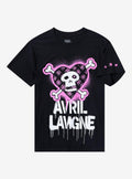 Avril Lavigne Pink Punk Skull Boyfriend Fit Girls TShirt Graphic Tee | Graphic Tee | Unisex Shirt | Top Trending Fashion