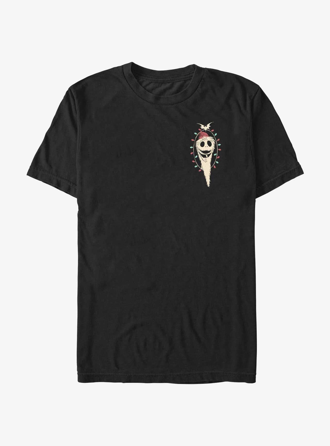 The Nightmare Before Christmas Santa Jack Lights Pocket T-Shirt T-Shirt | Bold Graphic Edition | Great Gift Idea
