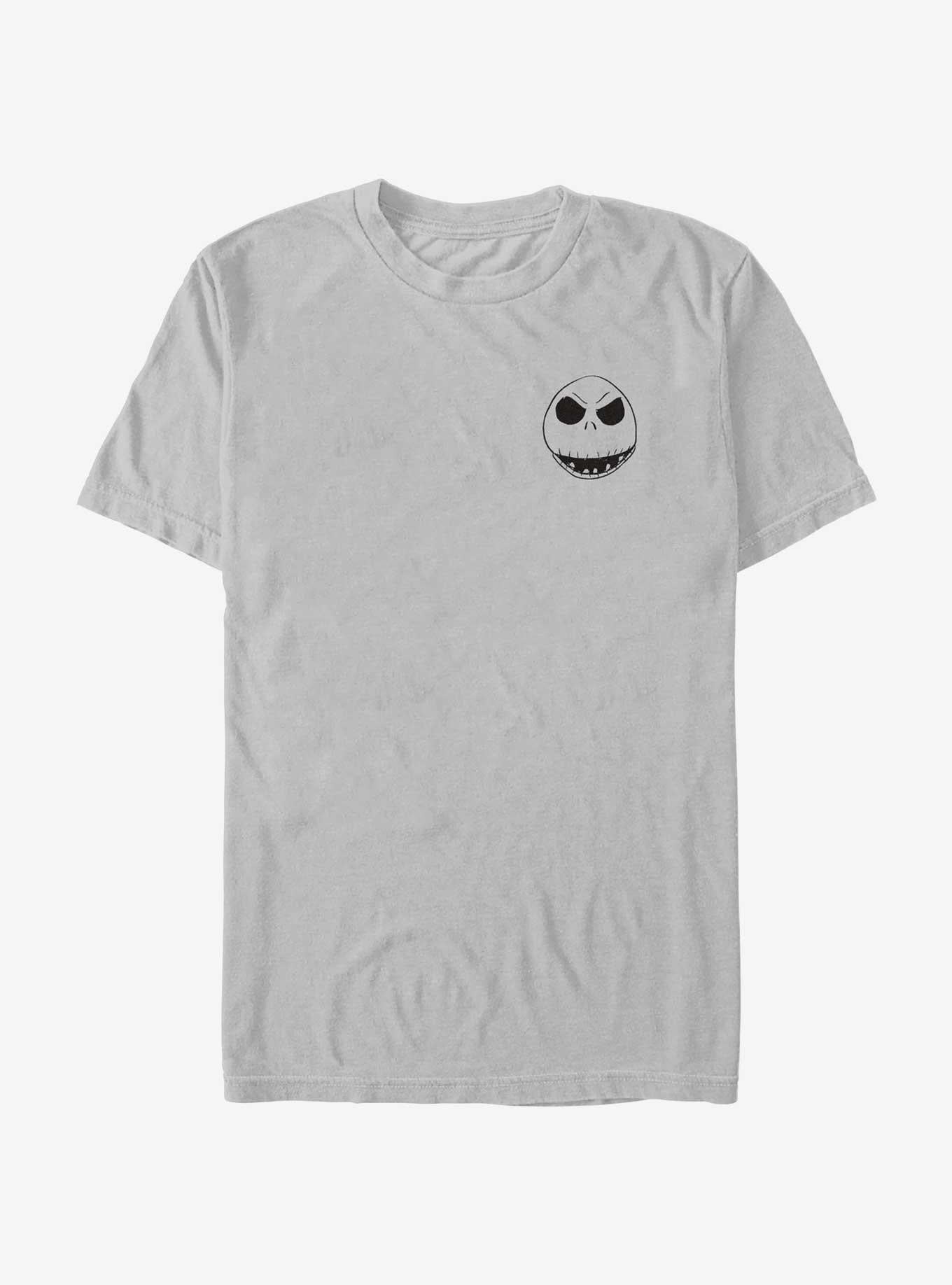 The Nightmare Before Christmas Jack Face Outline Pocket T-Shirt T-Shirt | Vintage Graphic Vibe | Must-Have Style