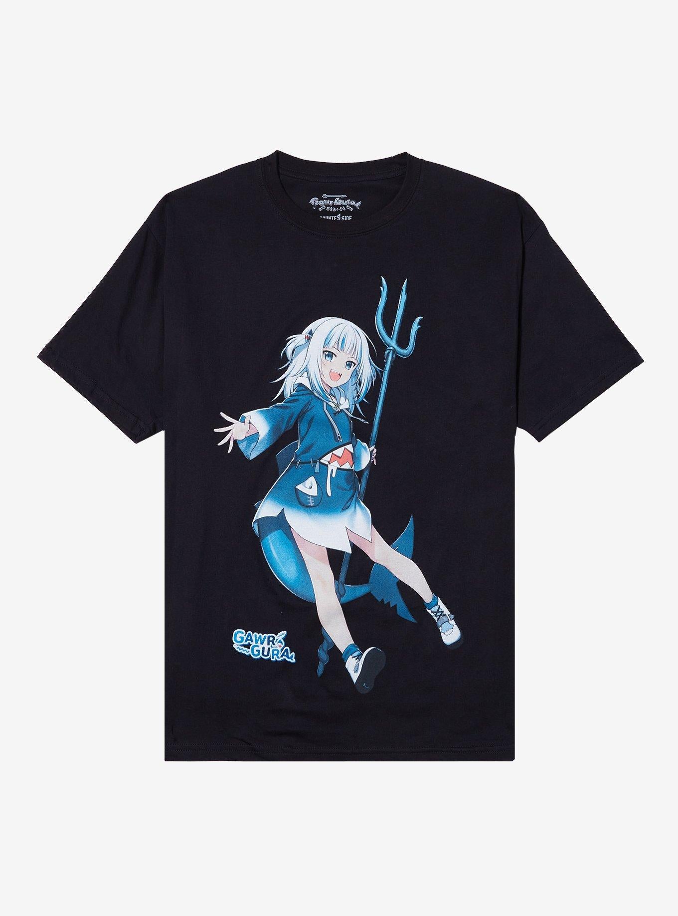 CounterSide X Hololive Myth Gawr Gura T-Shirt | Premium Unisex T-Shirt, Trending Graphic Tee