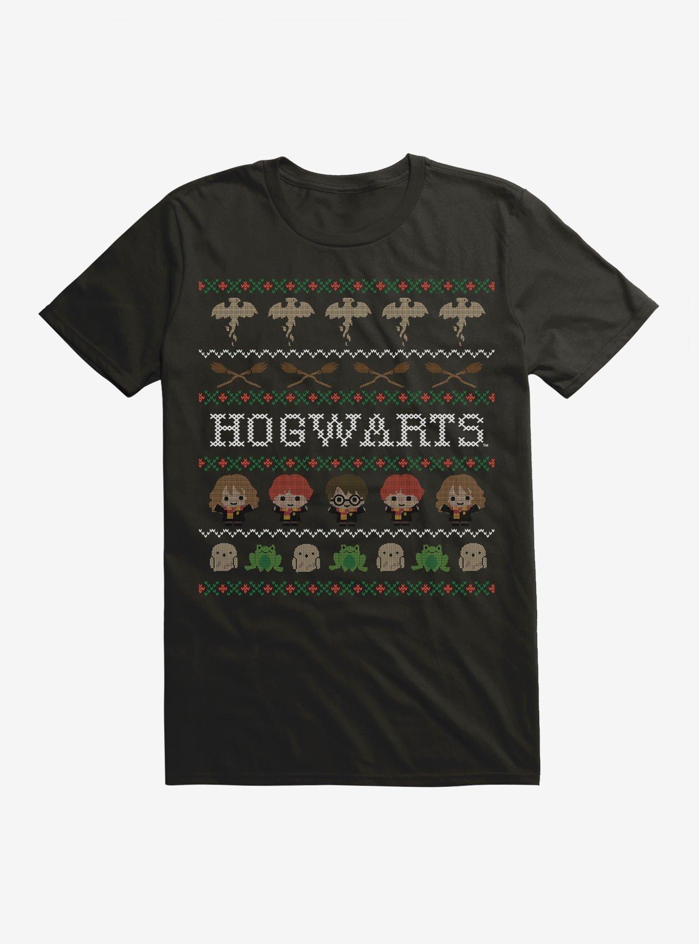 Harry Potter Hogwarts Ugly Christmas Pattern T-Shirt T-Shirt | Best-Selling Design | High Demand Item