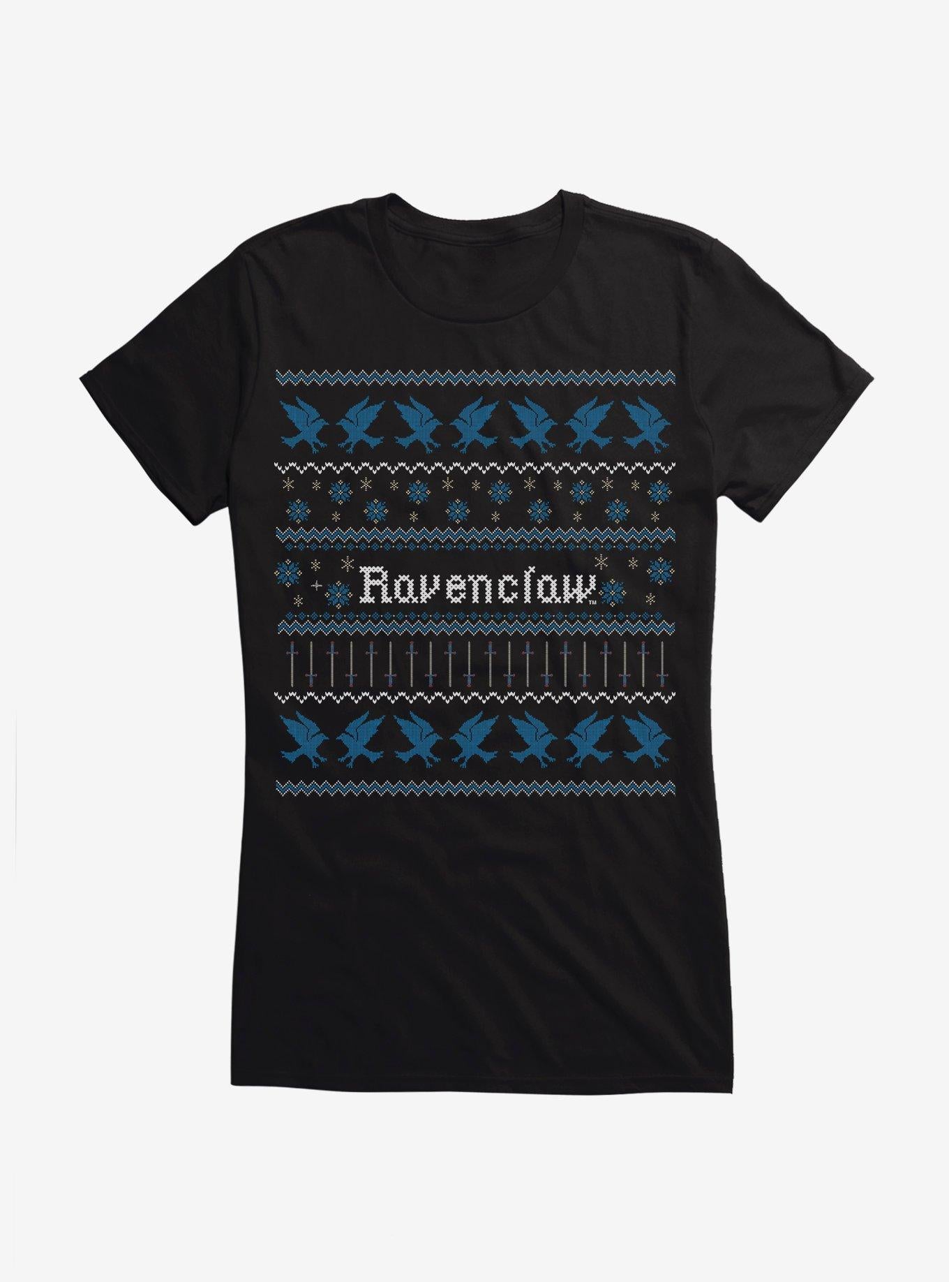 Harry Potter Ravenclaw Ugly Christmas Pattern Girls T-Shirt T-Shirt | Premium Graphic | High Demand Item
