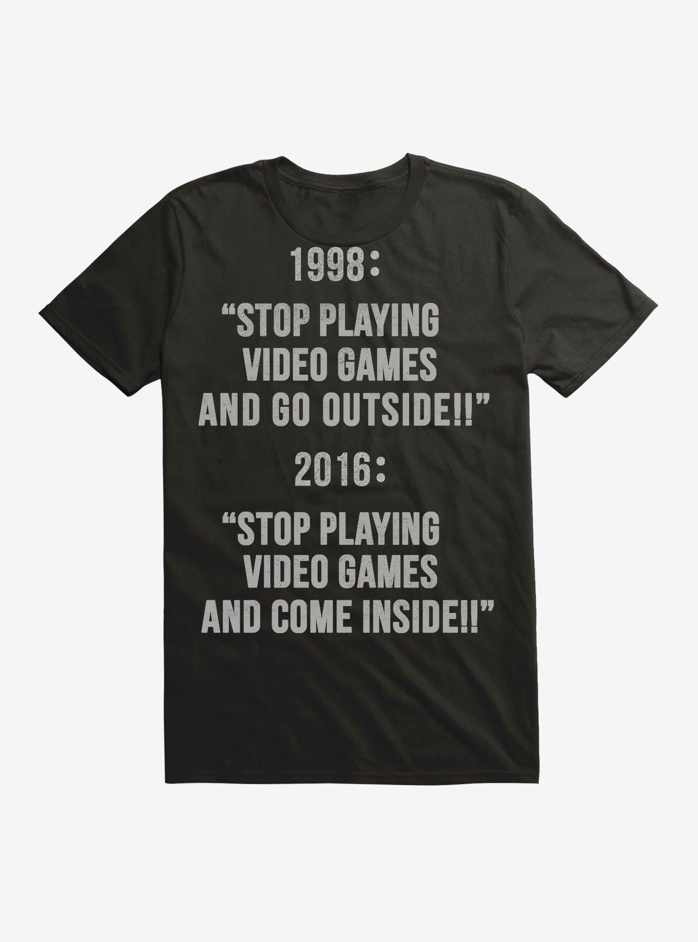 Stop Playing Video Games T Shirt T Shirt Viral TikTok Hot Right Now