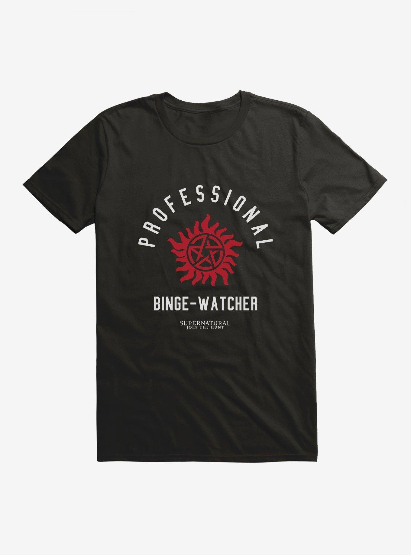 Supernatural Professional Binge Watcher T Shirt T Shirt Viral TikTok Workout Ready