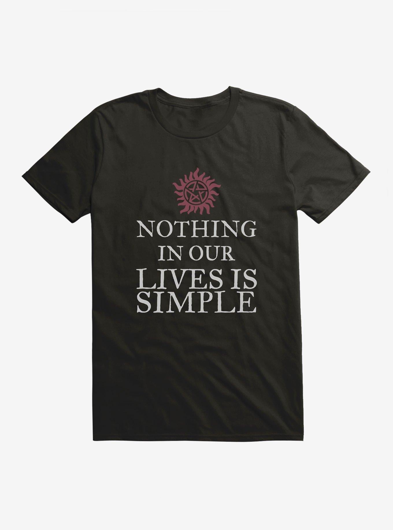 Supernatural Nothing In Our Lives Is Simple T Shirt T Shirt Premium Print Best Seller Look