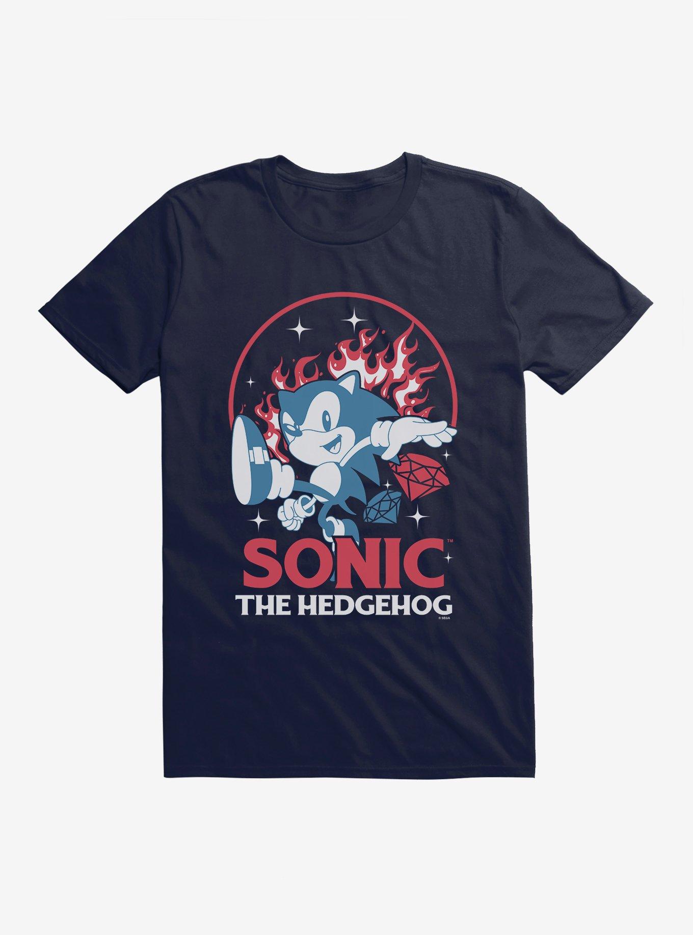 Sonic The Hedgehog Fire And Gems Sonic T-Shirt