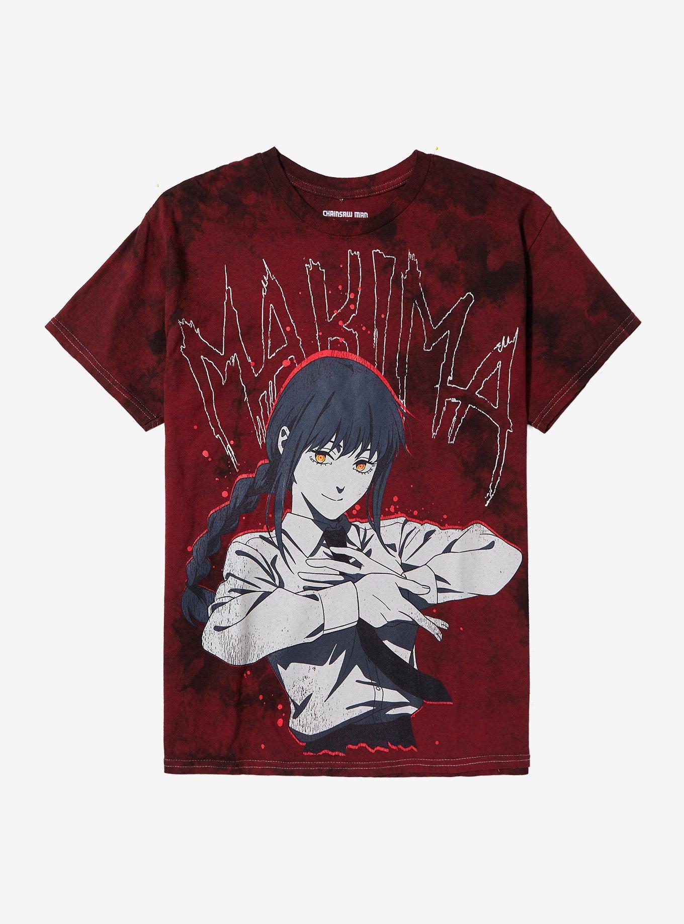 Chainsaw Man Makima Red TieDye TShirt Graphic Tee | Graphic Tee | Unisex Shirt | Perfect Gift For Fans