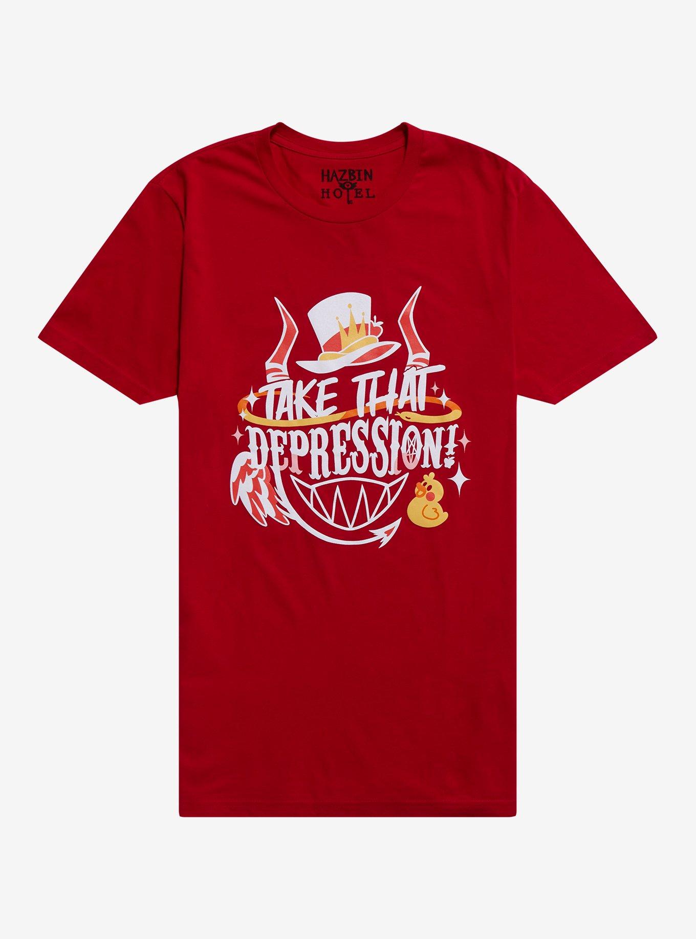 Hazbin Hotel Take That Depression Quote TShirt Graphic Tee | Graphic Tee | Unisex Shirt | Top Trending Fashion
