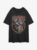 The Nightmare Before Christmas Jack Sally Nightmare Metal Girls Oversized T-Shirt T-Shirt | Bold Graphic Edition | Must-Have Style