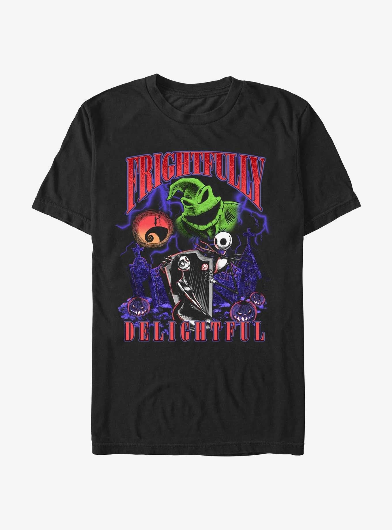 The Nightmare Before Christmas Frightfully Delightful T-Shirt T-Shirt | Best-Selling Design | Trending Now
