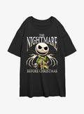 The Nightmare Before Christmas Jack's A Nightmare Girls Oversized T-Shirt T-Shirt | Premium Graphic | Trending Now