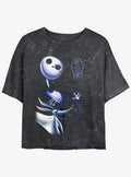 The Nightmare Before Christmas Jack Zero 30th Anniversary Girls Mineral Wash Crop T-Shirt T-Shirt | Best-Selling Design | High Demand Item
