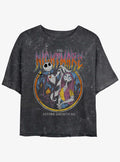 The Nightmare Before Christmas Nightmare Metal Girls Mineral Wash Crop T-Shirt T-Shirt | Vintage Graphic Vibe | Top Pick For Fans