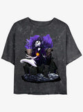 The Nightmare Before Christmas Jack Zero Graveyard Girls Mineral Wash Crop T-Shirt T-Shirt | Fan Favorite Style | Great Gift Idea