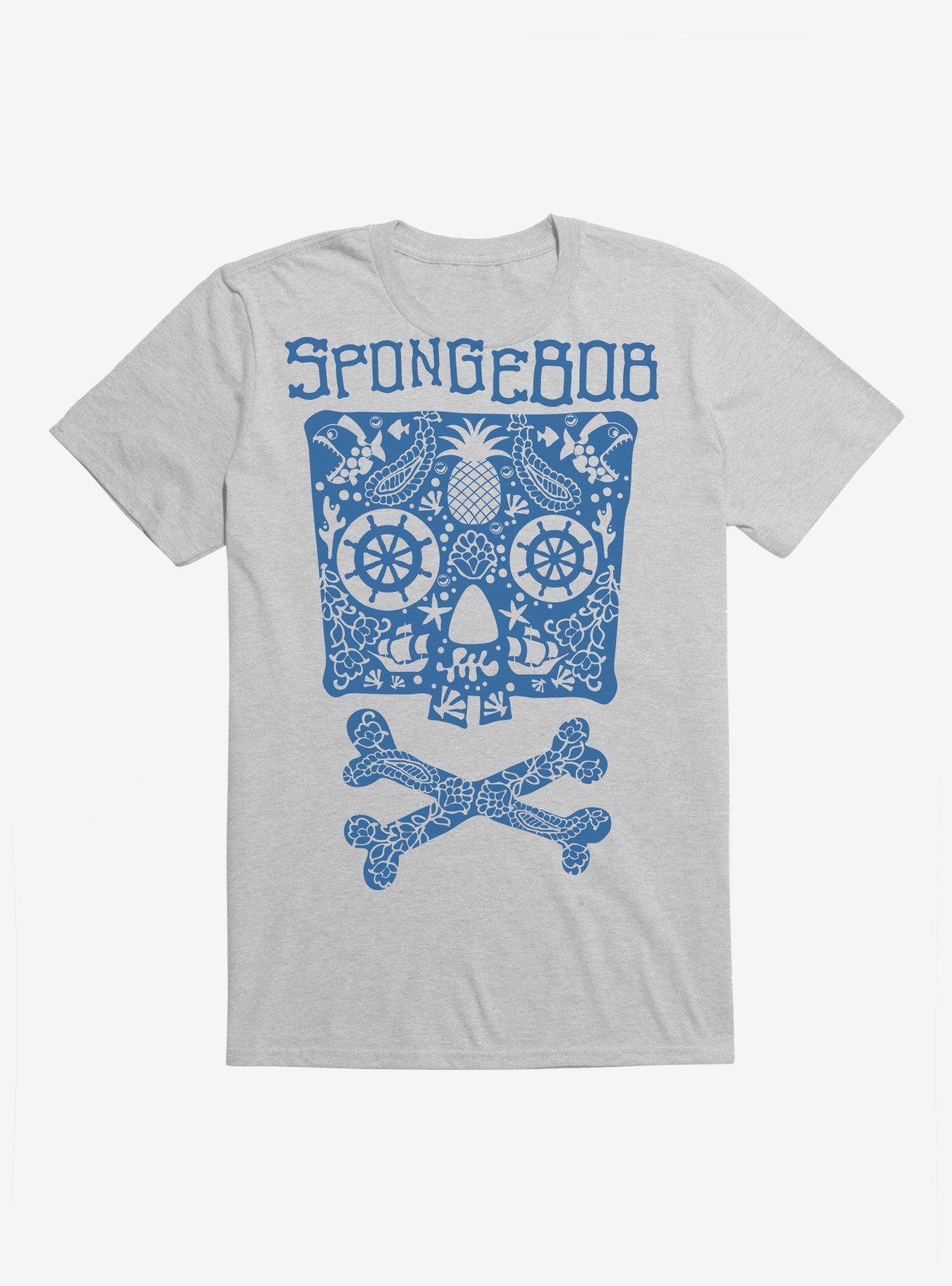 SpongeBob SquarePants Skulls And Bones SpongeBob T-Shirt