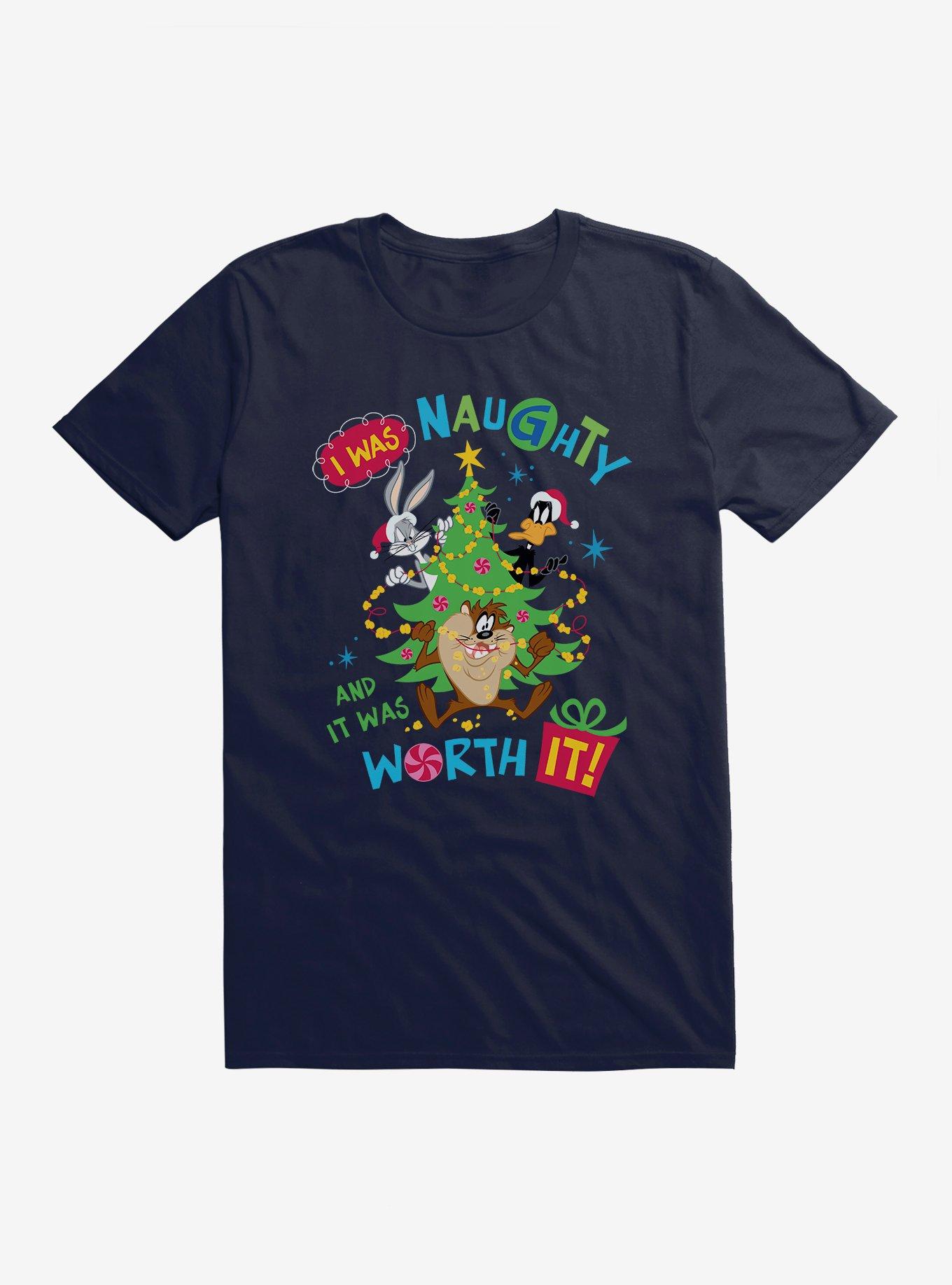 Looney Tunes Holiday I Was Naughty T-Shirt T-Shirt | Best-Selling Design | Great Gift Idea