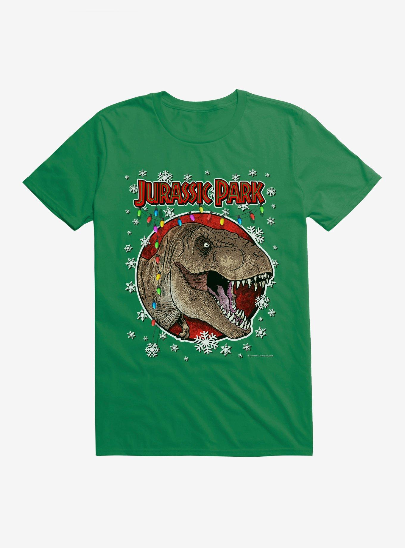 Jurassic Park Christmas Holiday T-Rex T-Shirt T-Shirt | Premium Graphic | Perfect For Daily Wear