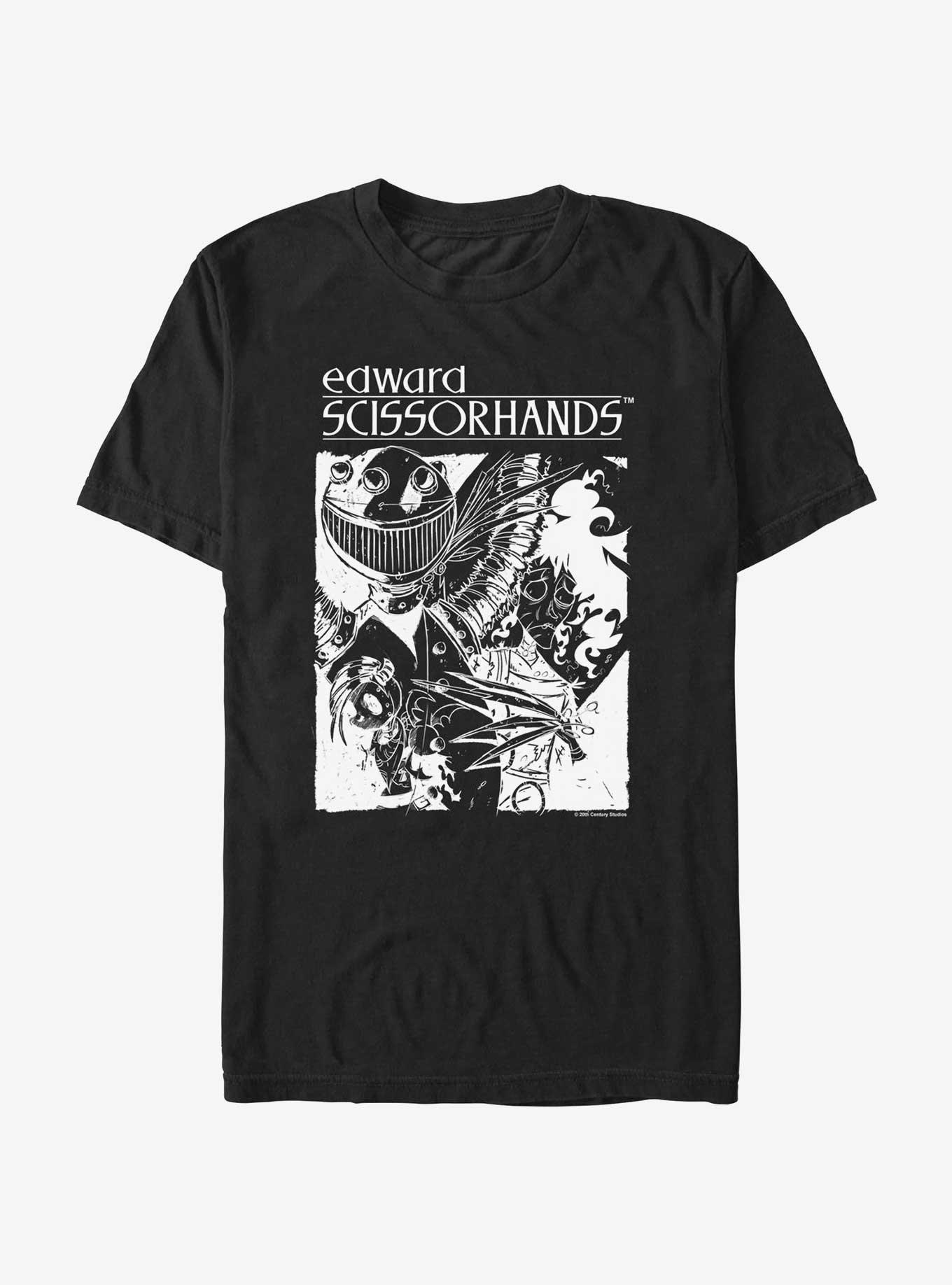 Edward Scissorhands Comic Art T Shirt T Shirt Gym Lifestyle Fan Favorite