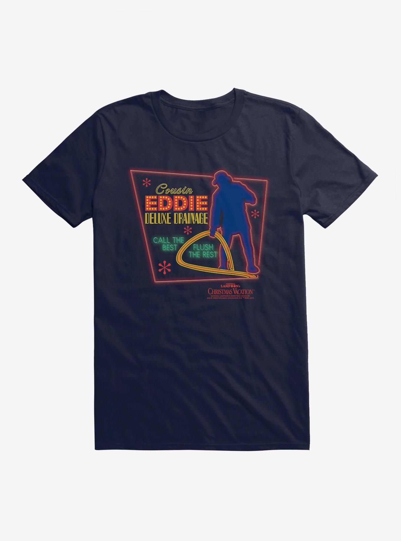 National Lampoon's Christmas Vacation Cousin Eddie Neon Sign T-Shirt T-Shirt | Fan Favorite Style | Great Gift Idea